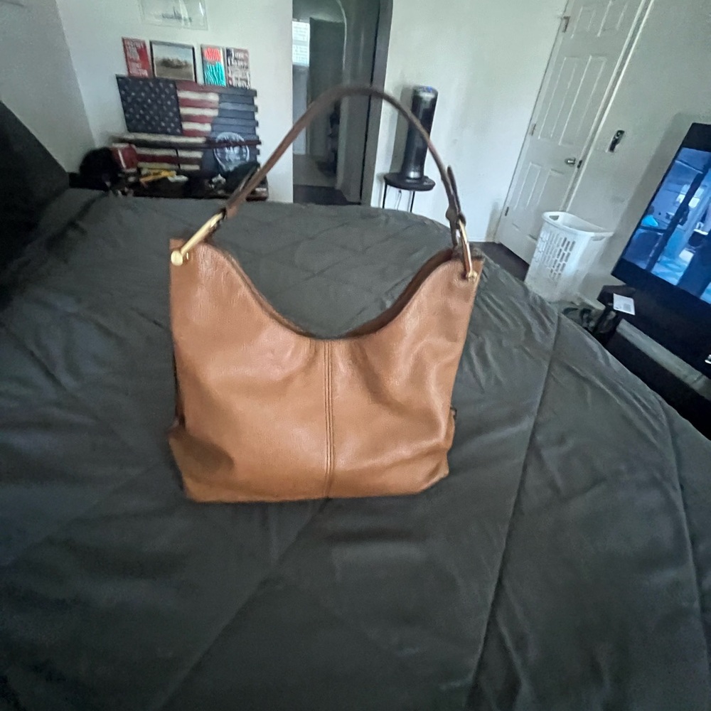 Michael Kors Brown Leather Hobo Bag - Picture 3 of 4